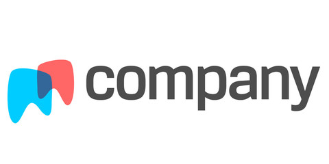 Teeth logo for dental company.