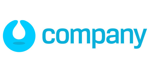 Water drop logo for plumber service or cleaning company