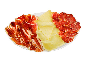 queso, lomo y jamón