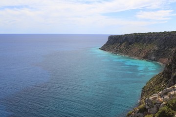 Formentera mediterranean sea from La Mota