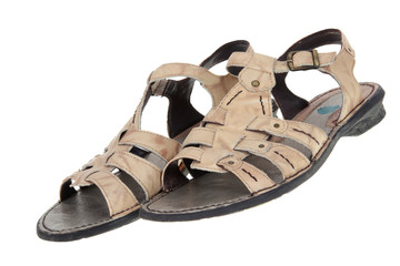 beige summer sandals