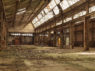Fabrik-Ruine - obrazy, fototapety, plakaty