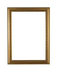 old frame with path on white