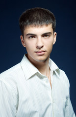 The beautiful young man