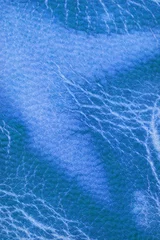 Tableaux ronds sur aluminium Cuir cuir maroquinerie, peau bleue