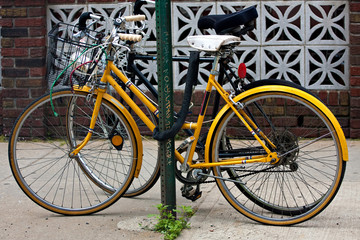 Fototapeta na wymiar City Bicycles