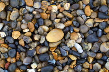wet pebbles texture