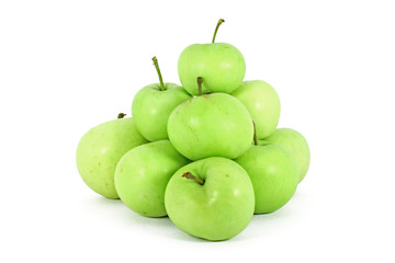 Green ecological grown apple