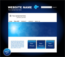 Naklejka premium Web site vector design template
