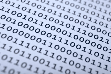 binary background close up