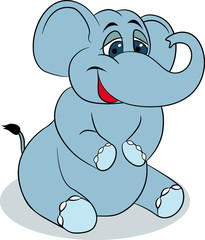 Cute elephant cartoon