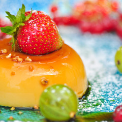 Süße Sünde - Vanillepudding mit Karamellsoße