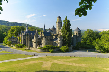 Fototapeta na wymiar Kassel Lwi Zamek w parku górskich wysokości William