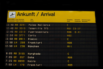 Ankunft / Arrival Flughafen