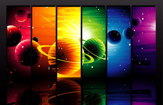 Color planets
