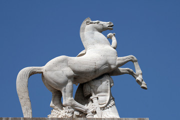Roma, statua equestre
