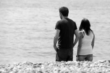 Young couple on a beach - 24447031