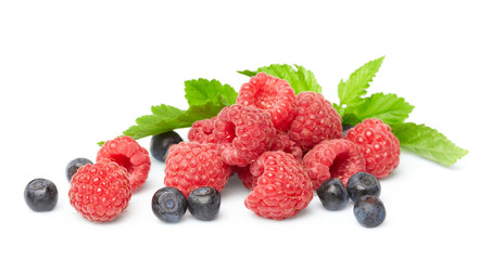 berries on white background