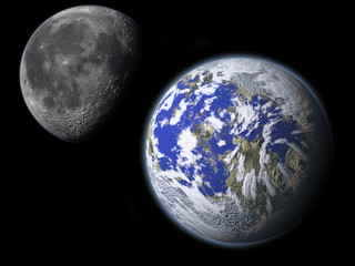 erde und mond