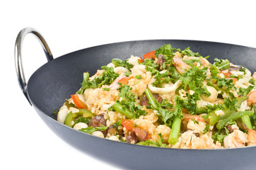 Seafood Paella in a Pan