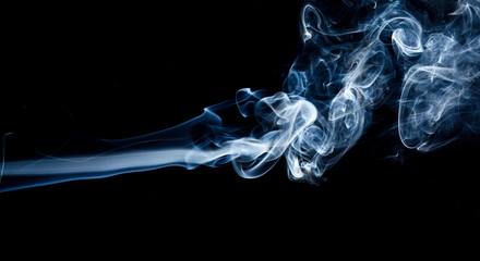 Abstract smoke on black background
