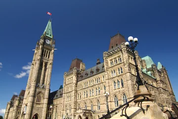 Fotobehang Canada's parliament hill © Justimagine