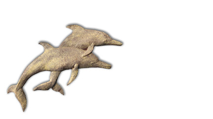 dolphin statue