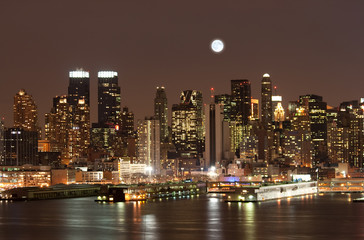 Obraz premium The Mid-town Manhattan Skyline