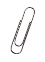 higt res paperclip on white whit path