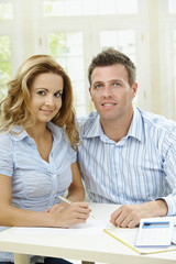 Cuople planning at home