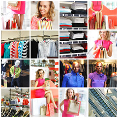 Shopping collage