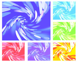 Fototapeta na wymiar Abstract light vortex different colors
