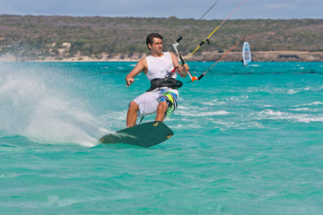Kitesurf in the lagoon