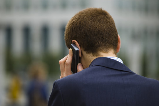 Businessman on the phone