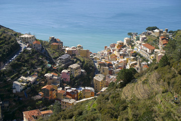 Fototapeta na wymiar Cinque Terre, panorama