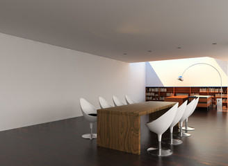 Sala riunioni business rendering wireframe 3d