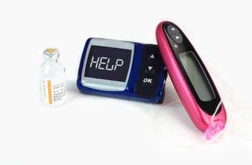 Diabetic meters with help on meter - 24468632