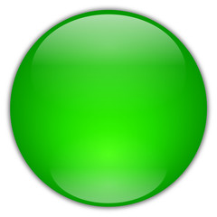 green glossy button