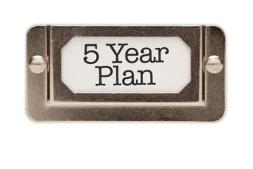 5 Year Plan File Drawer Label