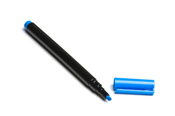 Blue highlighter isolated on white
