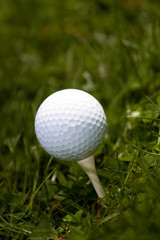 Golf Ball and Tee