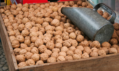 walnuts in street market