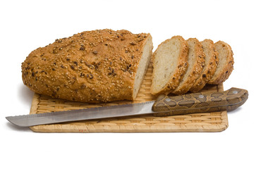 bread with knife