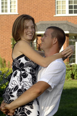Fototapeta premium Young happy romantic couple