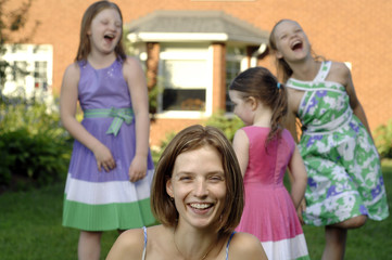 Mother and daughters