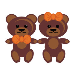 pair of teddy bears