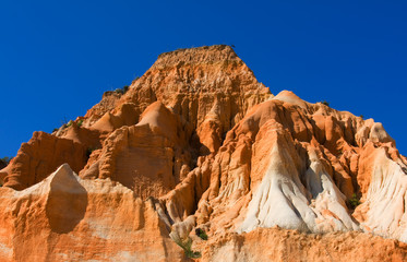 Red montains in Algarve, south of Portugal