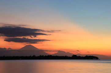 Gili Meno island sunset