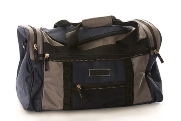 blue dufflelbag