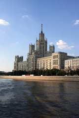 Obraz premium Soviet building in Moscow